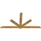 Ekena Millwork Kennewick Rough Sawn Timber Gable Bracket, Western Red Cedar, 108"W x 54"H x 2"D x 6"F, 12/12 Pitch GBW108X54X0206KEN00RWR - alternate 3